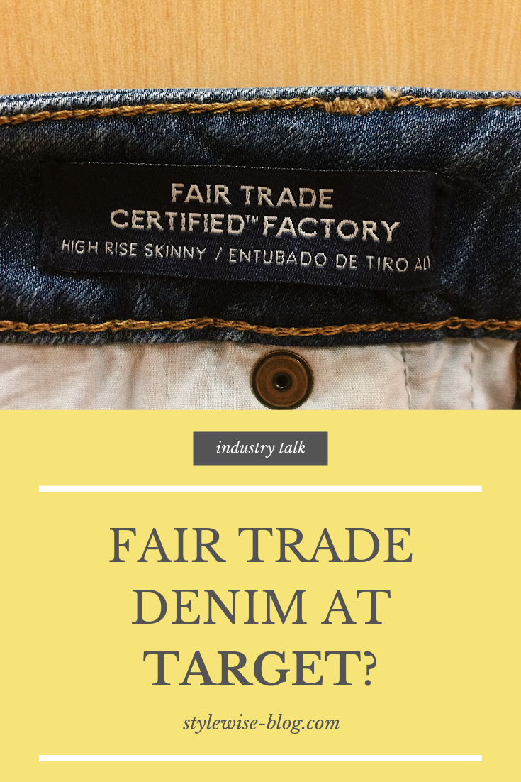 Fair Trade Denim at Target pinterest pin