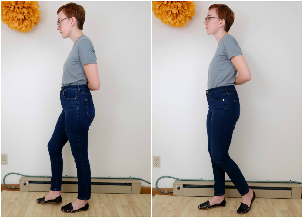everlane authentic stretch denim high-rise and mid-rise review stylewise-blog.com