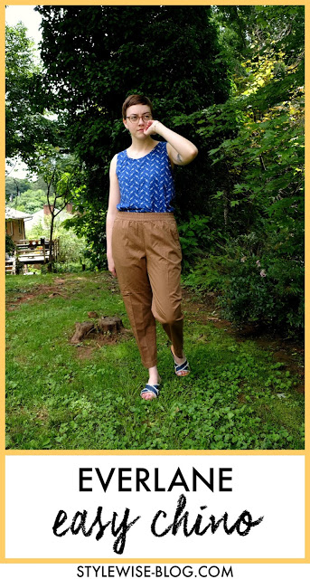Everlane easy chino in ochre review with pictures stylewise-blog.com