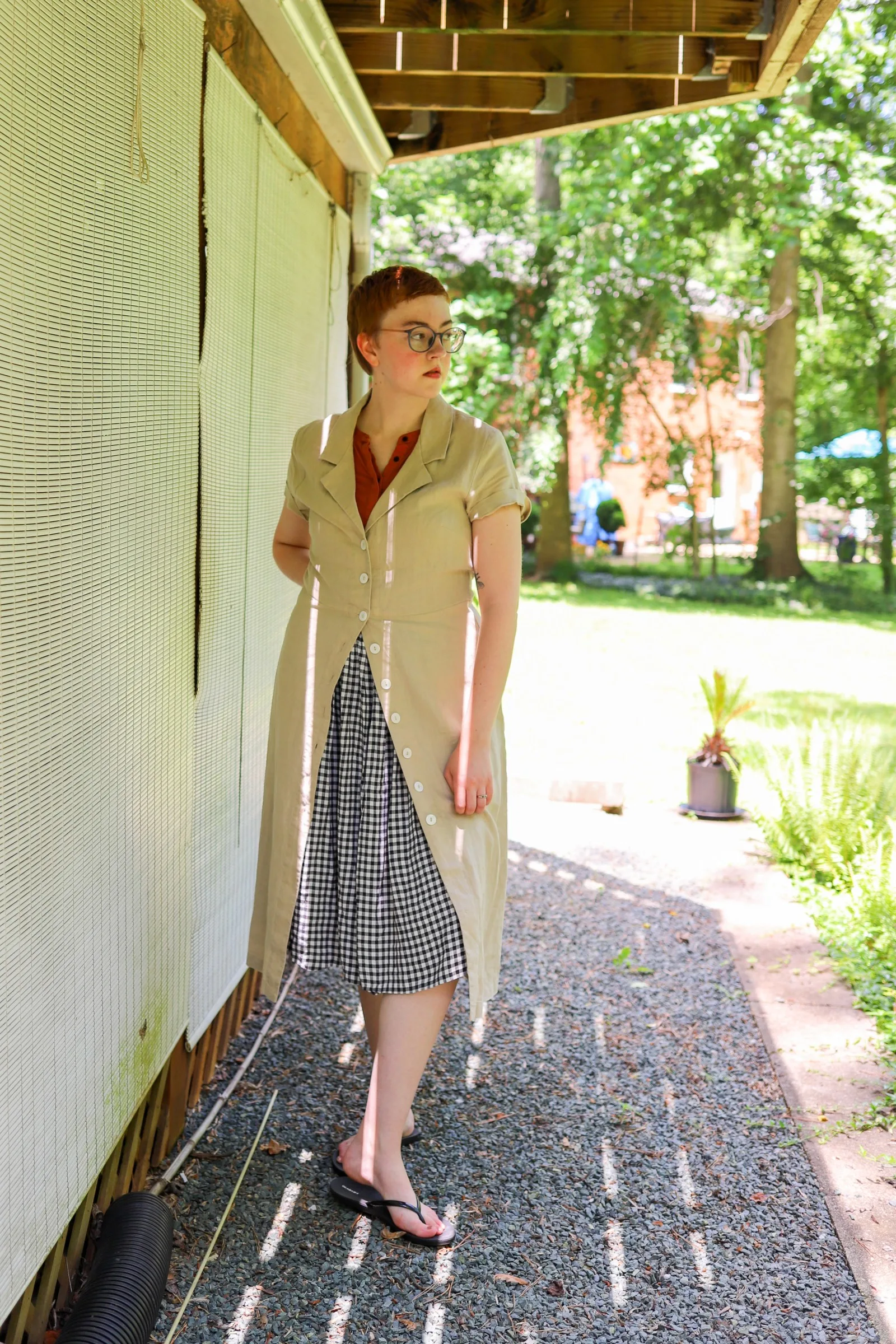Quince Linen Dress review - organic linen shirtdress