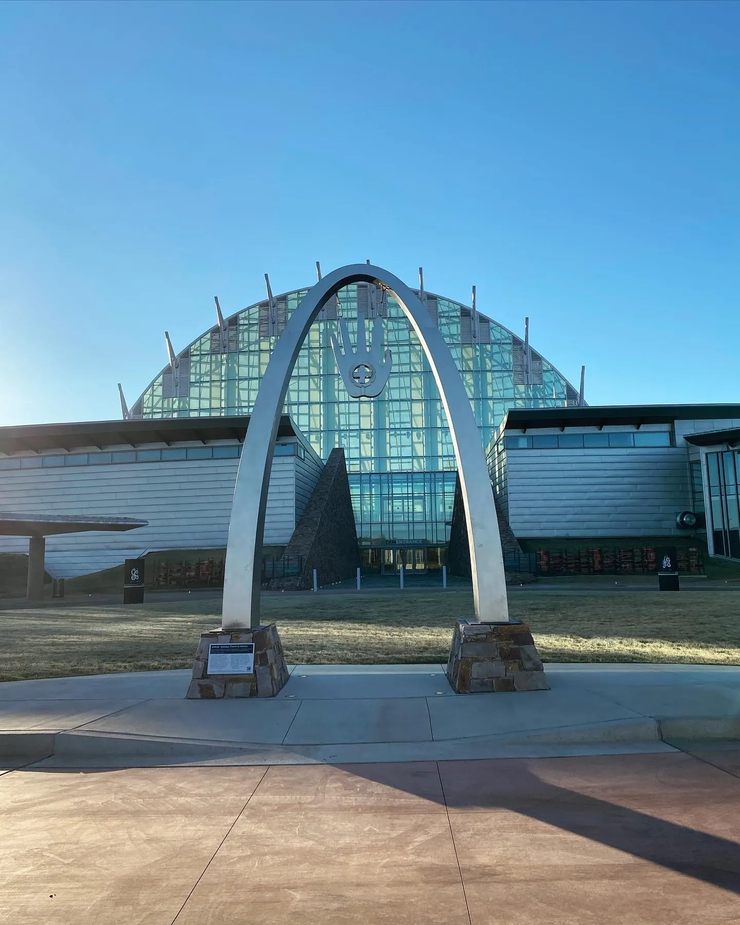 First Americans Museum arch and front view, Oklahoma City, OK - stylewise december life update